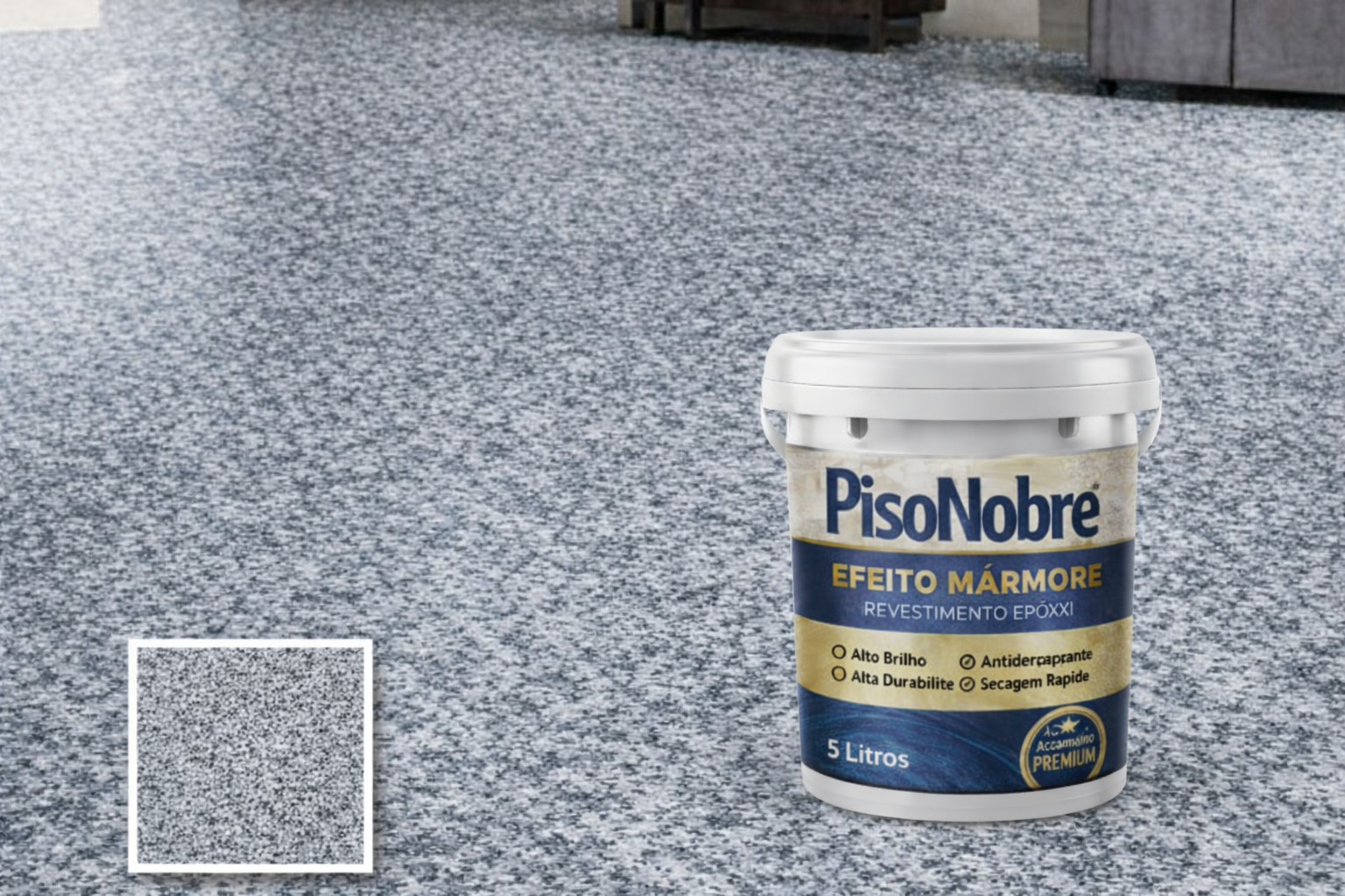 Revestimento Epóxi Efeito Mármore Alta Durabilidade + BRINDE HOJE 🔥Kit Ferramentas de Aplicação🔥srcset=