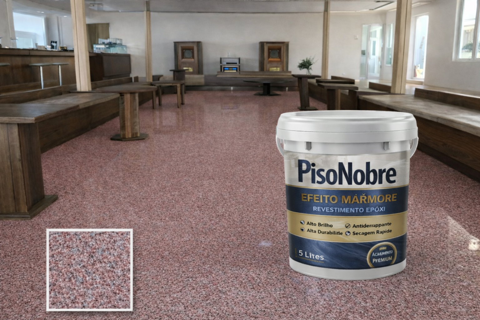 Revestimento Epóxi Efeito Mármore Alta Durabilidade + BRINDE HOJE 🔥Kit Ferramentas de Aplicação🔥srcset=